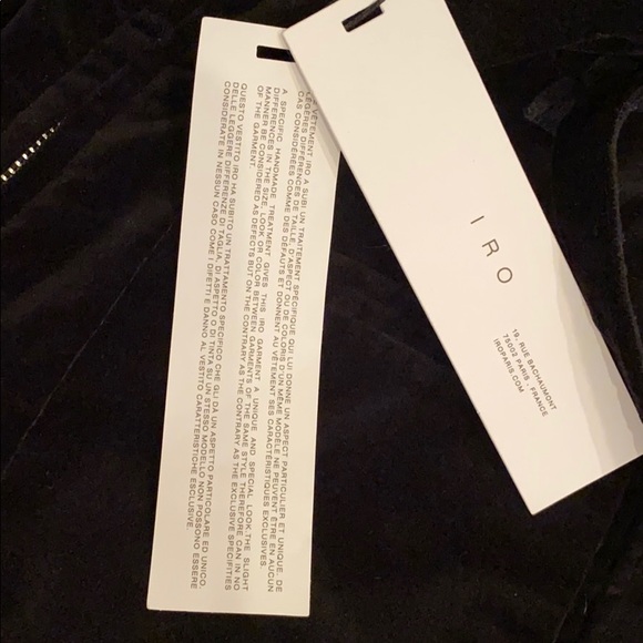 IRO Rome Pant in black velvet sz 40 (large) - Picture 13 of 13